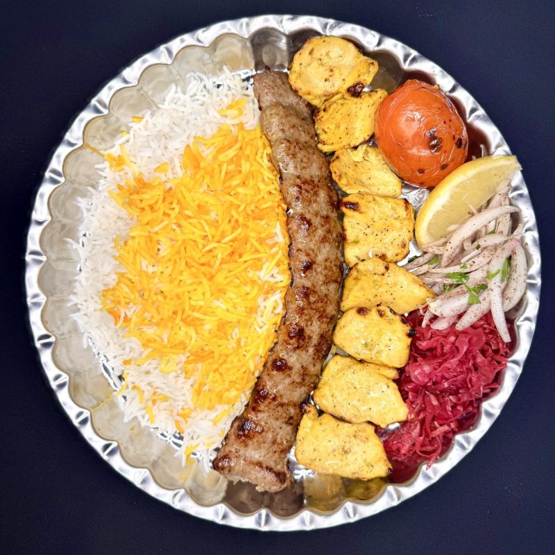 Vaziri (Chicken and Koobideh Kebab)